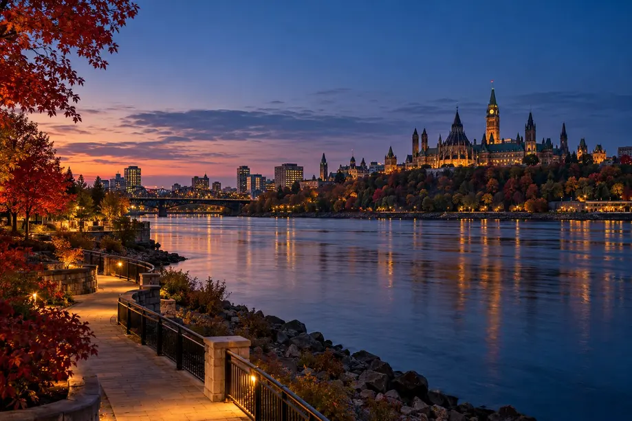 Rive de Gatineau aux couleurs d’automne